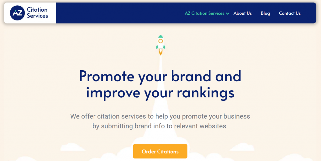 AZ Citation Services home page screenshot