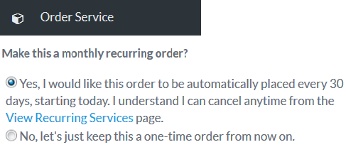 Dashboard Order Service